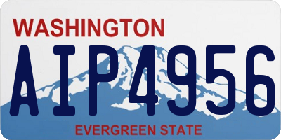 WA license plate AIP4956