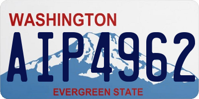 WA license plate AIP4962
