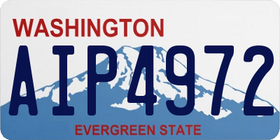 WA license plate AIP4972