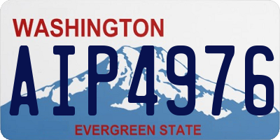 WA license plate AIP4976