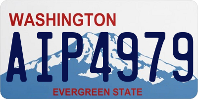 WA license plate AIP4979