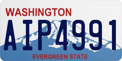 WA license plate AIP4991