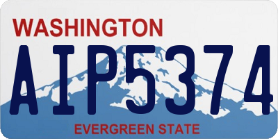 WA license plate AIP5374