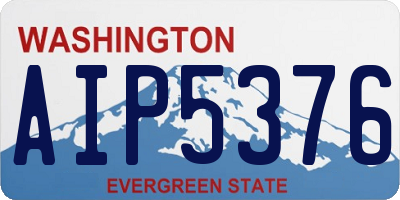 WA license plate AIP5376