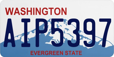 WA license plate AIP5397