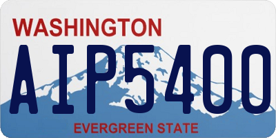 WA license plate AIP5400