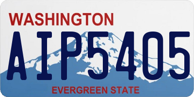 WA license plate AIP5405