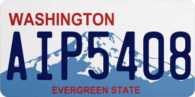 WA license plate AIP5408