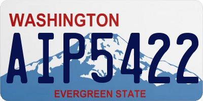 WA license plate AIP5422