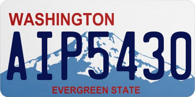 WA license plate AIP5430