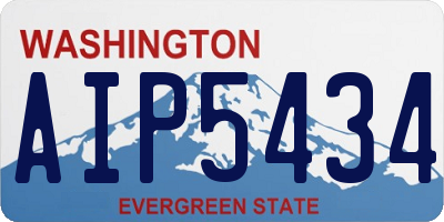 WA license plate AIP5434