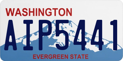 WA license plate AIP5441