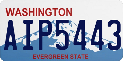 WA license plate AIP5443