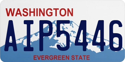 WA license plate AIP5446