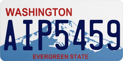 WA license plate AIP5459