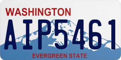WA license plate AIP5461
