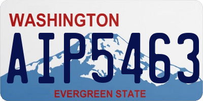 WA license plate AIP5463