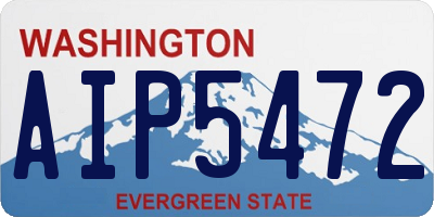 WA license plate AIP5472