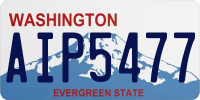 WA license plate AIP5477