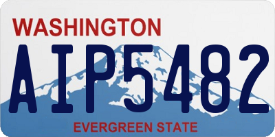WA license plate AIP5482