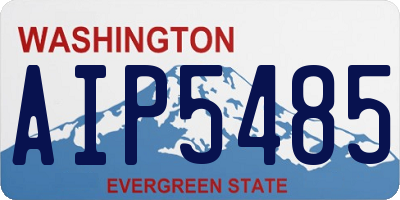 WA license plate AIP5485