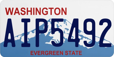 WA license plate AIP5492