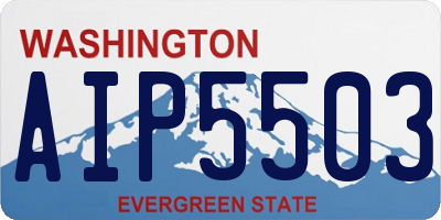 WA license plate AIP5503