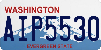 WA license plate AIP5530