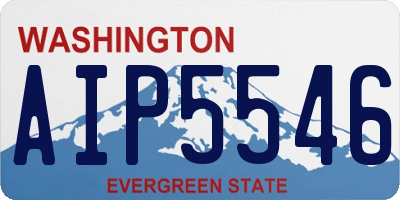 WA license plate AIP5546