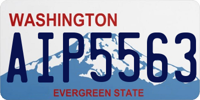 WA license plate AIP5563