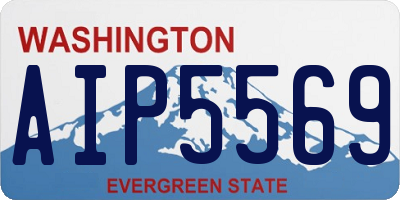 WA license plate AIP5569