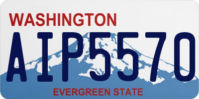 WA license plate AIP5570