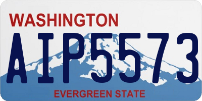 WA license plate AIP5573