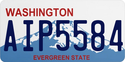 WA license plate AIP5584