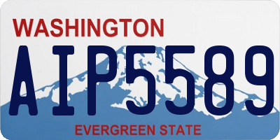 WA license plate AIP5589
