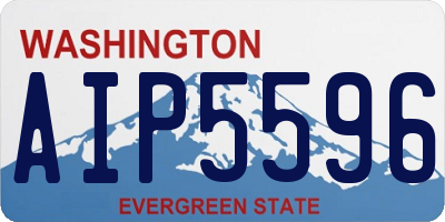 WA license plate AIP5596