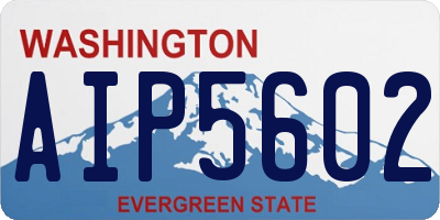 WA license plate AIP5602