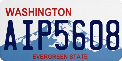 WA license plate AIP5608
