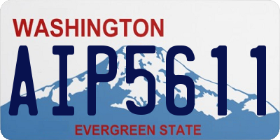 WA license plate AIP5611