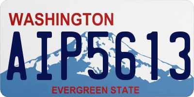 WA license plate AIP5613