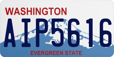 WA license plate AIP5616