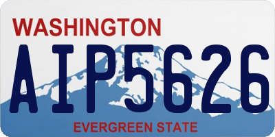 WA license plate AIP5626