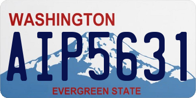 WA license plate AIP5631
