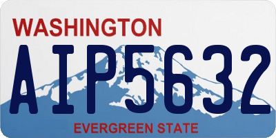 WA license plate AIP5632