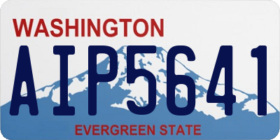 WA license plate AIP5641