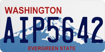 WA license plate AIP5642