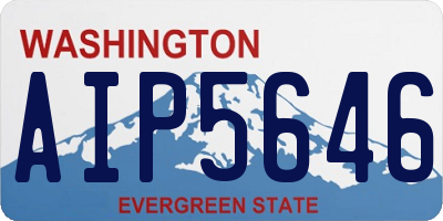 WA license plate AIP5646