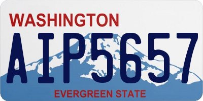 WA license plate AIP5657