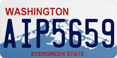WA license plate AIP5659