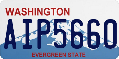 WA license plate AIP5660